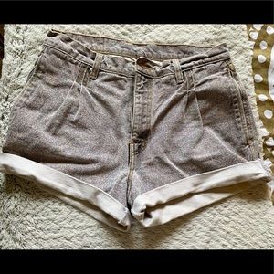 Vintage High Waisted Cut Off Denim Shorts